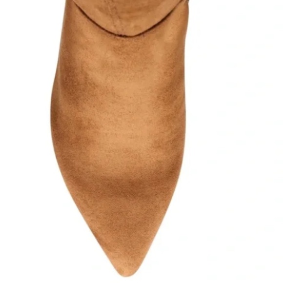 Steve Madden Nifty Pointed Toe Over the Knee Boots - Congac Brown Suede Size 8 - Picture 5 of 16